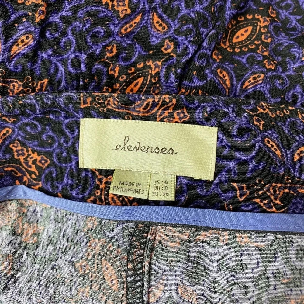 Anthropologie Tessie Wide-Leg Cropped Pants Culottes by Elevenses, Size 4, NWOT - Picture 7 of 10